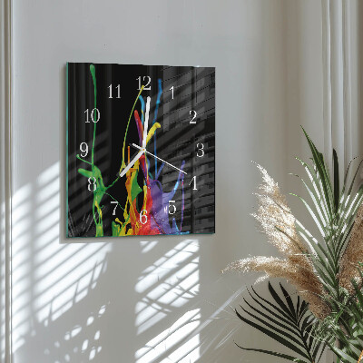 Orologio in vetro decorativo quadrato Colore