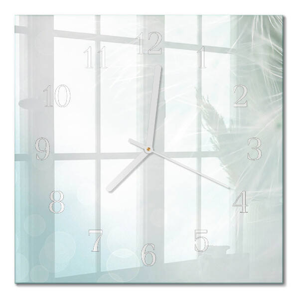 Orologio in vetro decorativo quadrato Astrazione