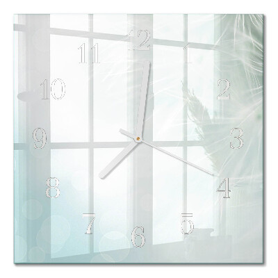 Orologio in vetro decorativo quadrato Astrazione