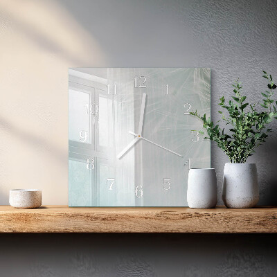 Orologio in vetro decorativo quadrato Astrazione