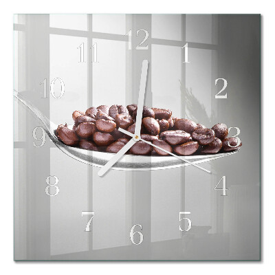 Orologio in vetro decorativo quadrato Un cucchiaio di caffè