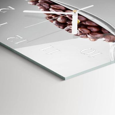 Orologio in vetro decorativo quadrato Un cucchiaio di caffè