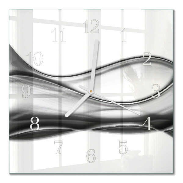Orologio in vetro decorativo quadrato Astrazione