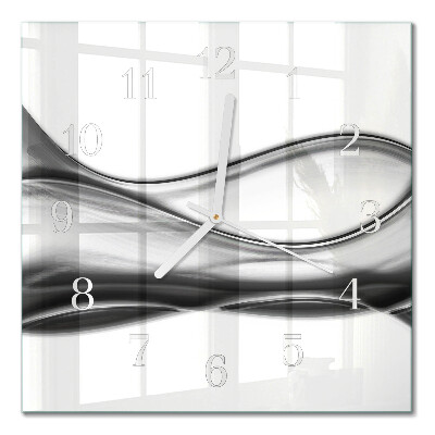 Orologio in vetro decorativo quadrato Astrazione