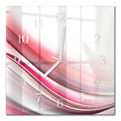Orologio in vetro decorativo quadrato Astrazione