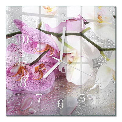 Quadrato orologio Orchidea