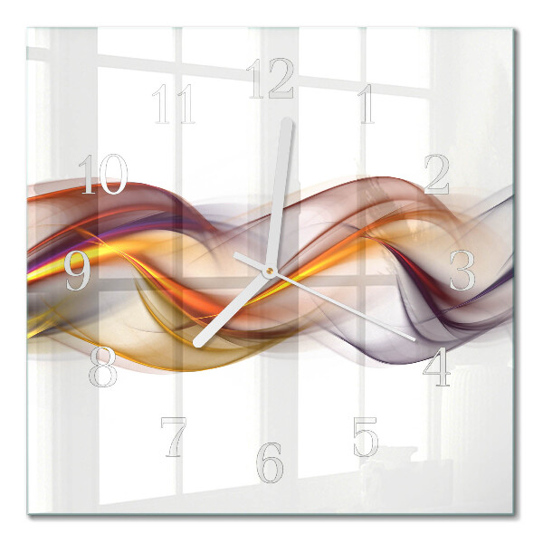 Orologio in vetro decorativo quadrato Astrazione