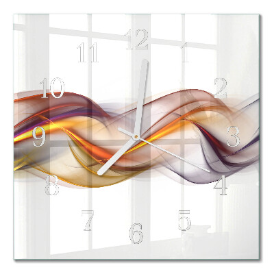 Orologio in vetro decorativo quadrato Astrazione