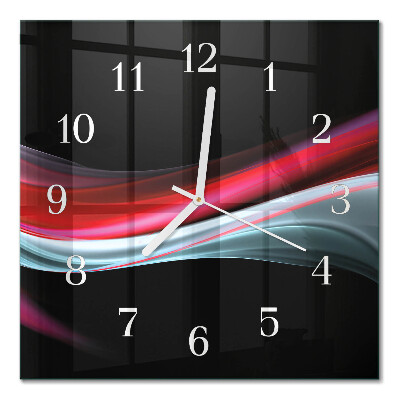 Quadrato orologio quadrato in vetro Astrazione