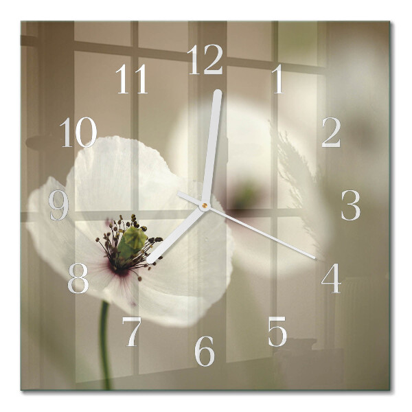 Quadrato orologio Papavero