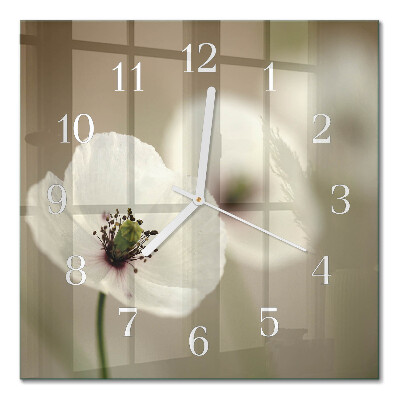 Quadrato orologio Papavero