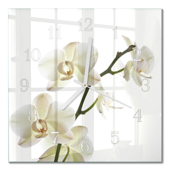 Orologio da parete quadrato Orchidea