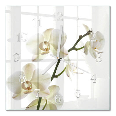 Orologio da parete quadrato Orchidea