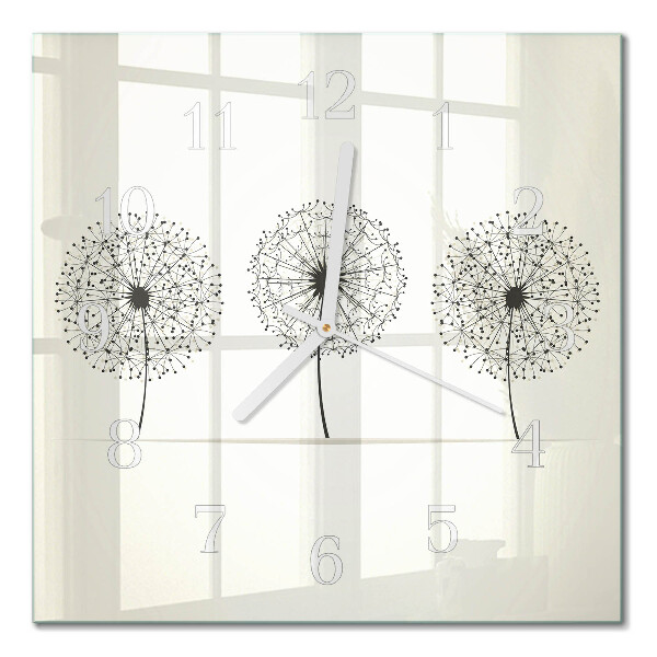Orologio in vetro decorativo quadrato Astrazione
