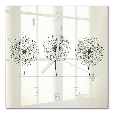 Orologio in vetro decorativo quadrato Astrazione