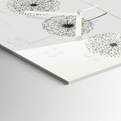 Orologio in vetro decorativo quadrato Astrazione
