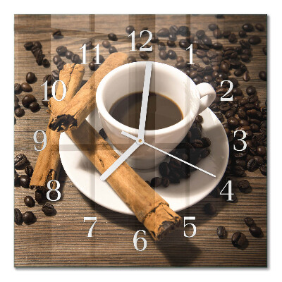 Quadrato orologio Caffè alla cannella