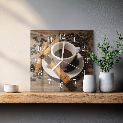 Quadrato orologio Caffè alla cannella