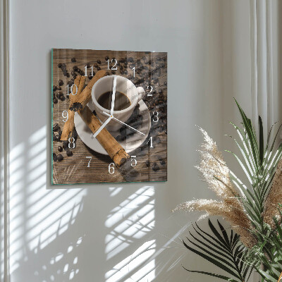 Quadrato orologio Caffè alla cannella