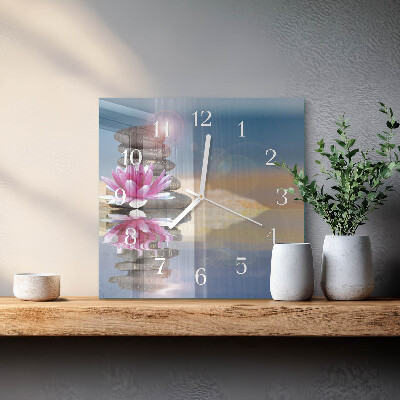 Quadrato orologio Pietre nell'acqua