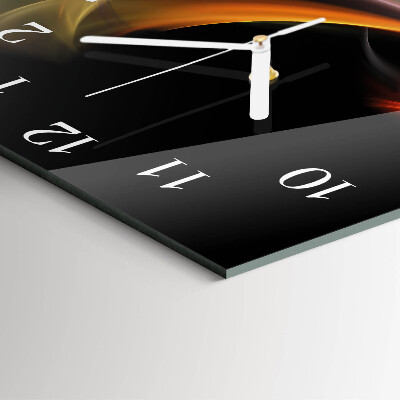 Quadrato orologio quadrato in vetro Astrazione