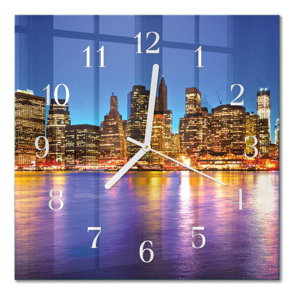 Orologio in vetro decorativo quadrato Orizzonte
