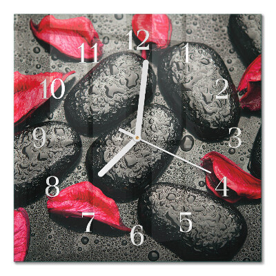 Orologio da parete quadrato Pietre