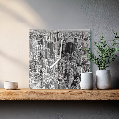 Quadrato orologio quadrato in vetro Orizzonte