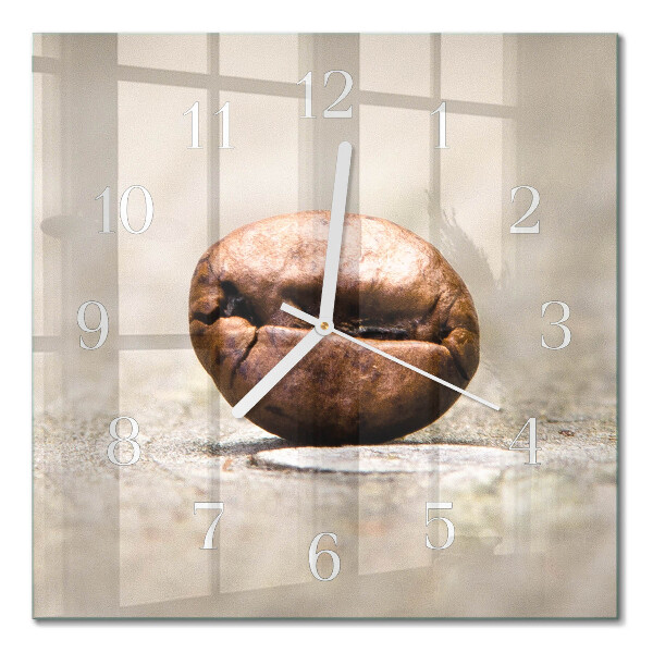 Orologio da parete quadrato Chicco di caffè