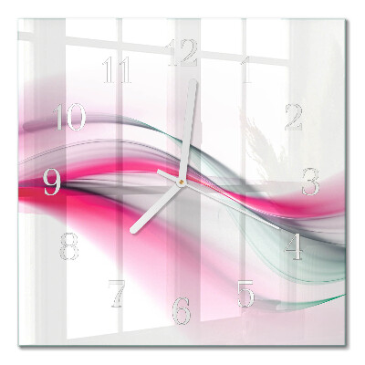 Quadrato orologio quadrato in vetro Astrazione