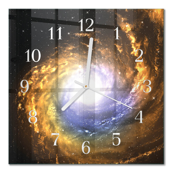 Orologio in vetro decorativo quadrato Cosmo