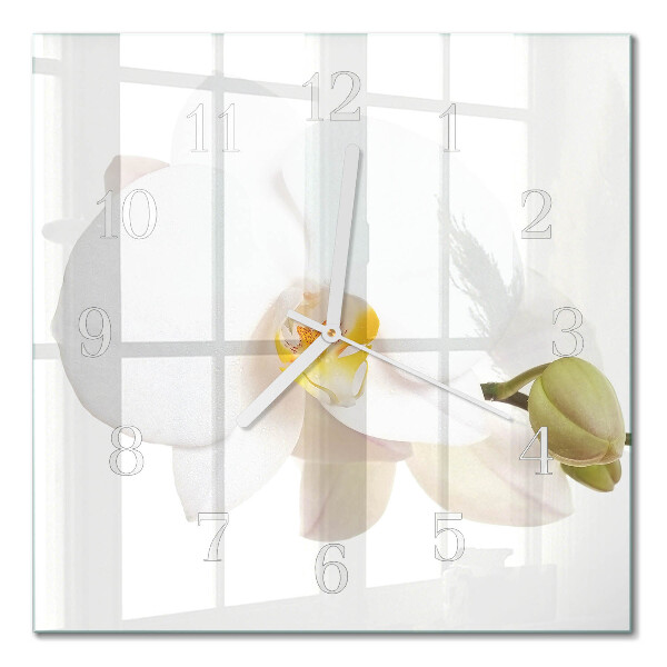Quadrato orologio Orchidea