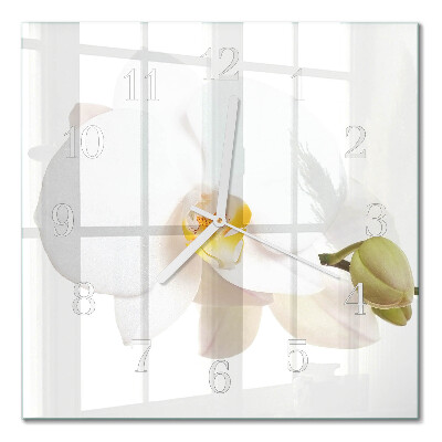 Quadrato orologio Orchidea