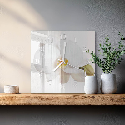 Quadrato orologio Orchidea