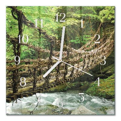 Orologio da parete quadrato Ponte di corda