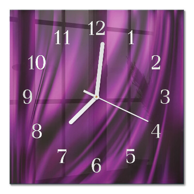 Quadrato orologio quadrato in vetro Astrazione