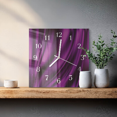 Quadrato orologio quadrato in vetro Astrazione