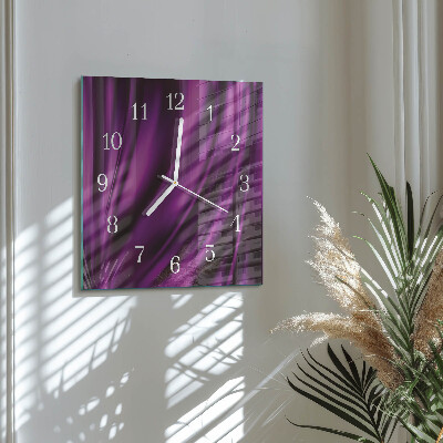 Quadrato orologio quadrato in vetro Astrazione