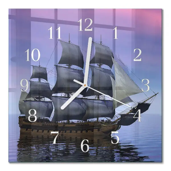 Orologio in vetro decorativo quadrato Navigazione