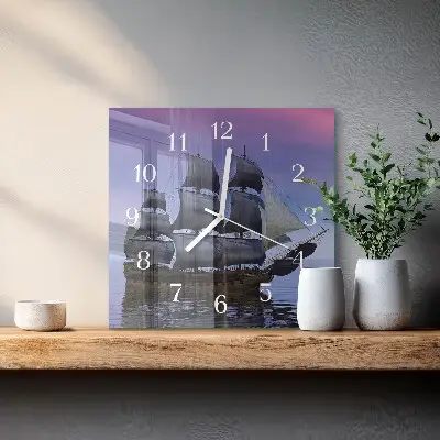 Orologio in vetro decorativo quadrato Navigazione