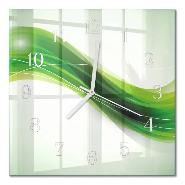 Quadrato orologio quadrato in vetro Astrazione
