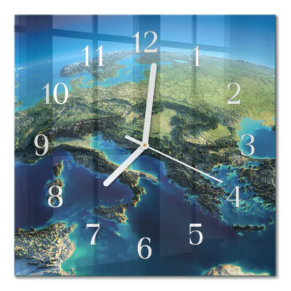 Orologio da parete quadrato Terra