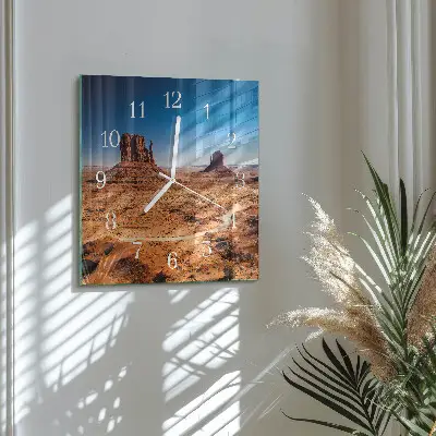 Orologio in vetro decorativo quadrato Deserto