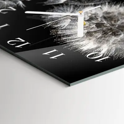 Orologio in vetro decorativo quadrato Dente di leone
