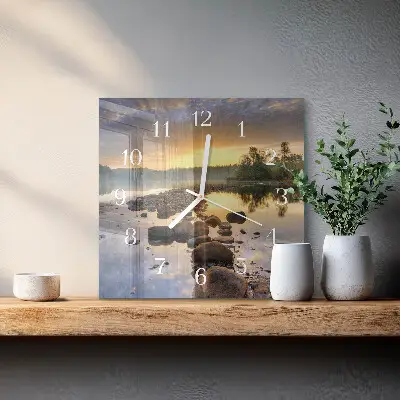 Quadrato orologio Lago Natura