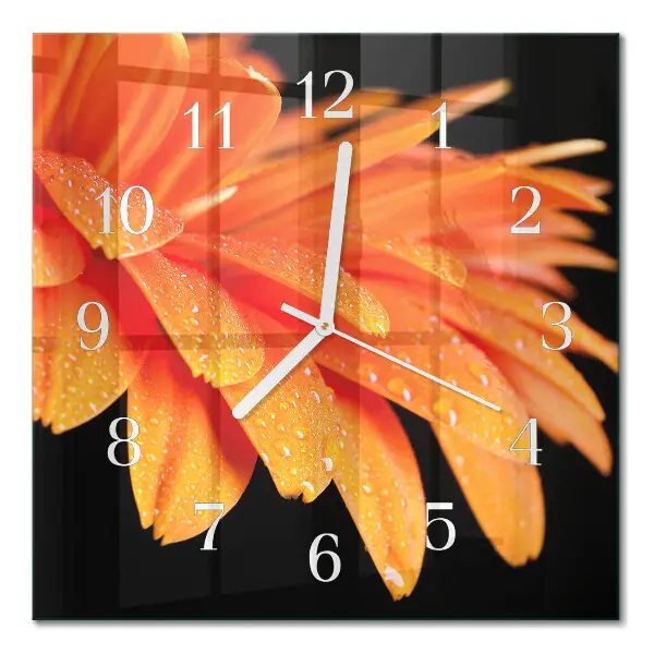 Orologio da parete quadrato Gerbera