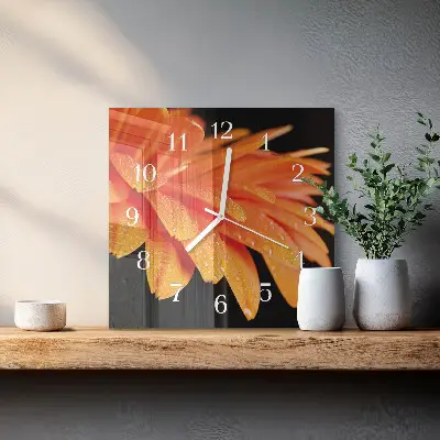 Orologio da parete quadrato Gerbera