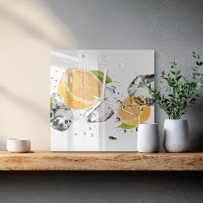 Orologio da parete quadrato Agrumi
