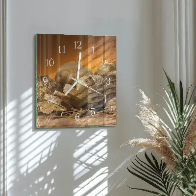 Orologio da parete quadrato Pane