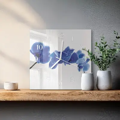 Orologio da parete quadrato Orchidea